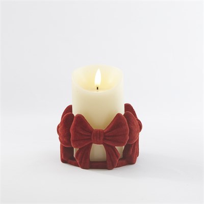 Karaca Home New Year Velvet Glow Led Mum 12,7x12,7x13,9 cm