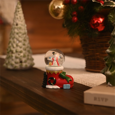 Karaca Home New Year Yılbaşı Boot Kar Küresi 7,6 x 4,5 x 8,8 cm