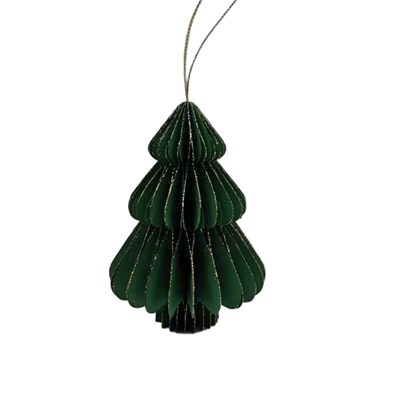 Karaca Home New Year Yılbaşı Çam Ağacı Şekilli 3 Adet Ağaç Süsü 9,5x15 cm