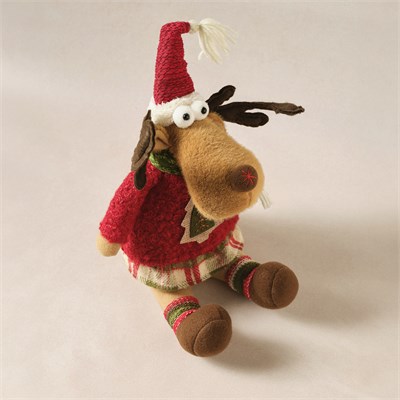 Karaca Home New Year Yılbaşı Henry Reindeer Peluş Obje 16x20x35 cm