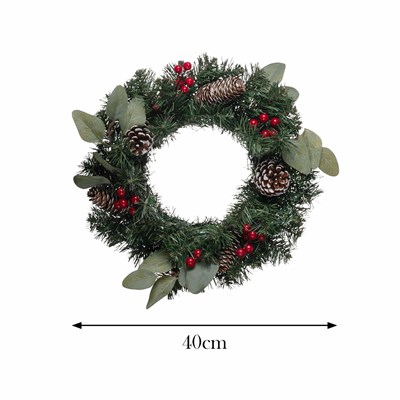 Karaca Home New Year Yılbaşı Pine Kapı Süsü 40 cm