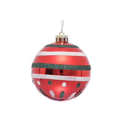 Karaca Home New Year Yılbaşı Reddish 4 Parça Ağaç Süsü Seti