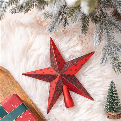 Karaca Home New Year Yılbaşı Yıldız Ağaç Başlığı Gümüş