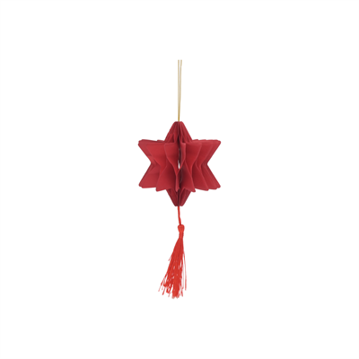 Karaca Home New Year Yılbaşı Yıldız Şekilli 3 Adet Ağaç Süsü 9x10 cm