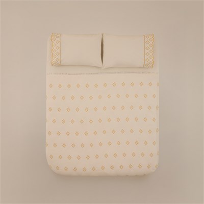 Karaca Home Nobile Brodeli Muslin Çift Kişilik Pike Takımı Sarı