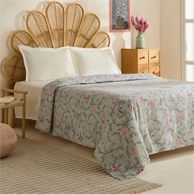 Karaca Home Nymira %100 Pamuk Çift Kişilik Tek Pike Mint
