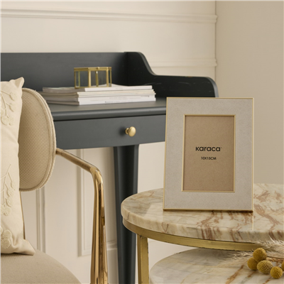 Karaca Home Revel Frame Beige 13x18 cm