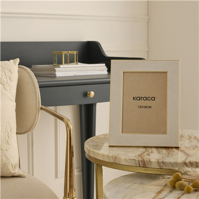 Karaca Home Revel Frame Beige 13x18 cm