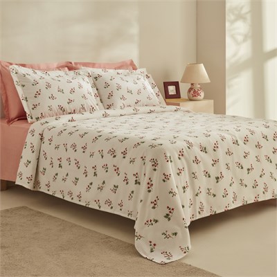 Karaca Home Silvie %100 Pamuk Çift Kişilik Pike Takımı Kırmızı