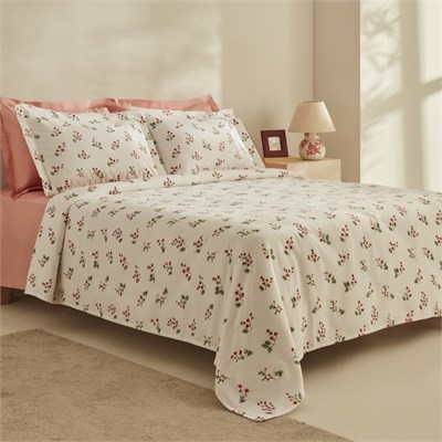 Karaca Home Silvie %100 Pamuk Tek Kişilik Pike Takımı Kırmızı
