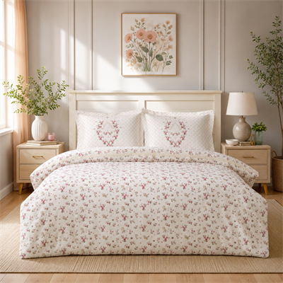 Karaca Home Sonya  %100 Pamuk Çift Kişilik Nevresim Takımı Bordo
