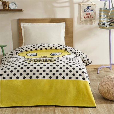 Karaca Home Tweety Tek Kişilik Battaniye Sarı