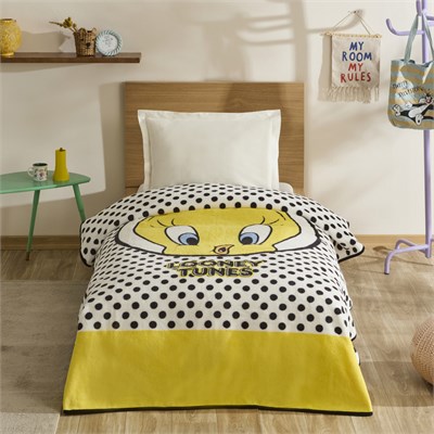 Karaca Home Tweety Tek Kişilik Battaniye Sarı