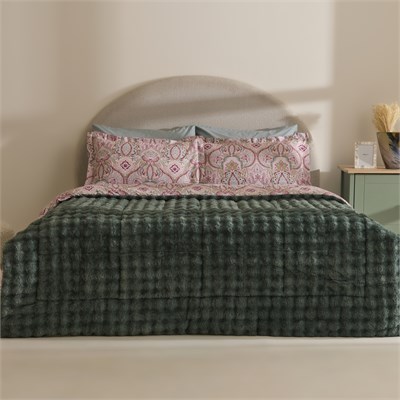 Karaca Home Velvet Tide Çift Kişilik Comfort Set Yeşil