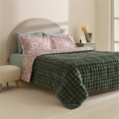 Karaca Home Velvet Tide Çift Kişilik Comfort Set Yeşil