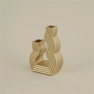 Karaca Home Vendi Vazo Gold 13,5x7,5X20 Cm