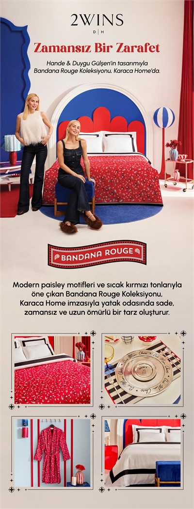 Karaca Home X 2 Wins Hestia Terlik 36-40 Kırmızı