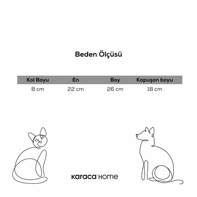Karaca Home X Pati Oliver Pet Bornoz Bej