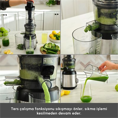Karaca Inox Slow Juicer Katı Meyve Sıkacağı