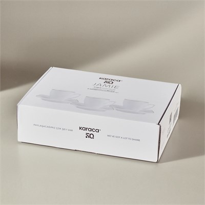 Karaca Jamie 6 Kişilik Kahve Fincan Takımı 90 ml