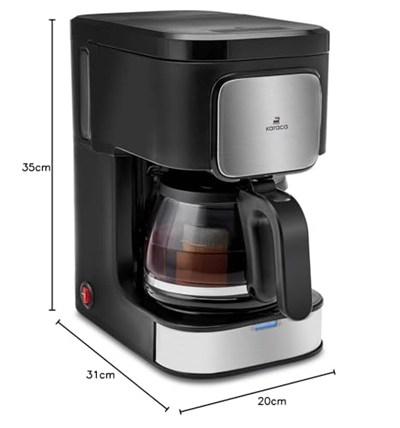 KARACA Just Coffee 2in1 Filtre Kahve Makinesi Inox