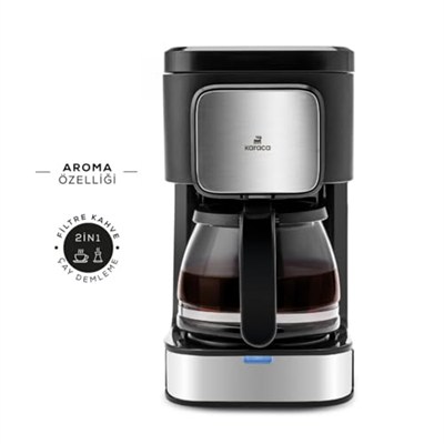 KARACA Just Coffee 2in1 Filtre Kahve Makinesi Inox