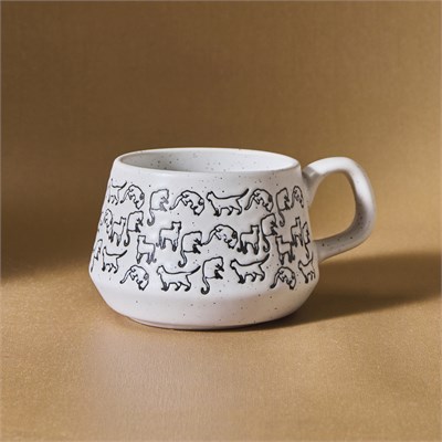Karaca Kedi Beyaz Kupa 450 ml