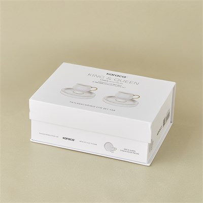 Karaca King & Queen 2 Kişilik Kahve Fincan Takımı 90 ml