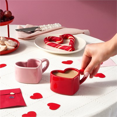 Karaca Love You 2 Kişilik Çay ve Kahve  Fincan Takımı 160 ml
