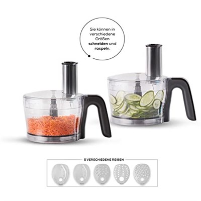 Karaca Mastermaid Power 10 In 1 Gıda Hazırlama Seti, Blender, Çırpıcı, Yoğurucu, 2000 W, 1 L Hazne, Galaxy Gri