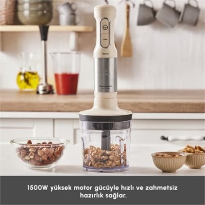Karaca Mastermaid Prosteel 1500W Blender Seti Soft Cream-Inox