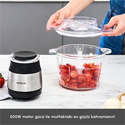Karaca Megablend 3L Ultra Geniş Cam Hazneli Inox Doğrayıcı