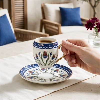Karaca Miras 6 Kişilik Kahve Fincan Takımı 80 ml