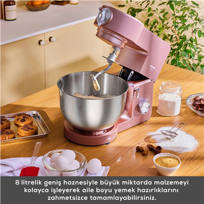 Karaca Multichef Ultra Kıyma Çekme/Sucuk-Sosis/İçli Köfte Aparatlı Hamur Yoğurma Makinesi 8L