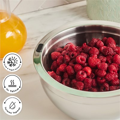 Karaca Mutfaksever Ice Hot Bowl Çelik Servis Kasesi 20 cm