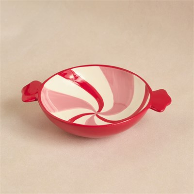 Karaca New Year Candy Twist Pink Çukur Tabak 20 cm