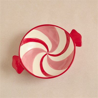 Karaca New Year Candy Twist Pink Çukur Tabak 20 cm
