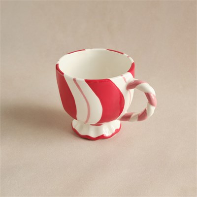 Karaca New Year Candy Twist Pink Kupa
