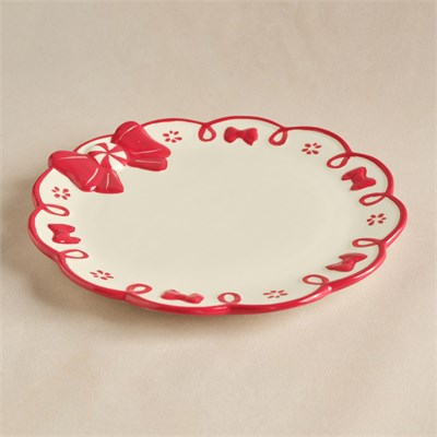Karaca New Year Ribbon Servis Tabağı 24,5 cm
