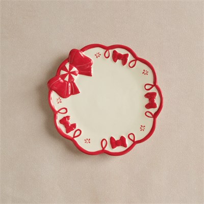 Karaca New Year Ribbon Tatlı Tabağı 14 cm