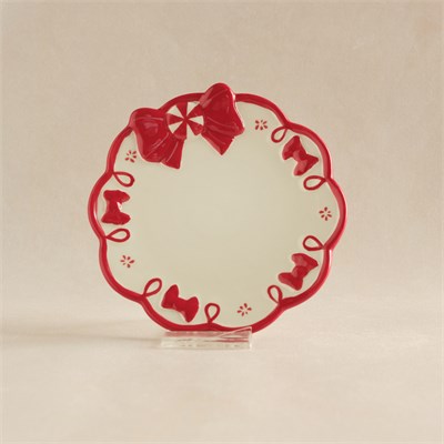 Karaca New Year Ribbon Tatlı Tabağı 14 cm