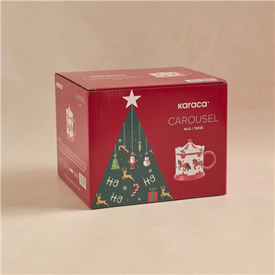 Karaca New Year Yılbaşı Carousel Kupa 450 ml