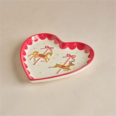 Karaca New Year Yılbaşı Carousel Pasta Tabağı 20 cm
