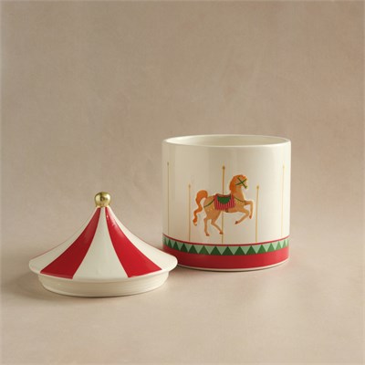 Karaca New Year Yılbaşı Carousel Saklama Kabı 22 cm