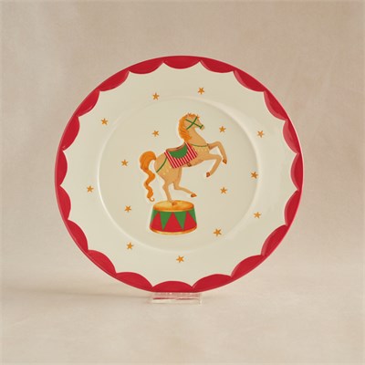 Karaca New Year Yılbaşı Carousel Servis Tabağı 26,5 cm