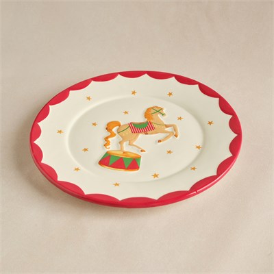 Karaca New Year Yılbaşı Carousel Servis Tabağı 26,5 cm