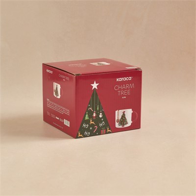 Karaca New Year Yılbaşı Charm Hediyeli Tree Kupa 350 ml