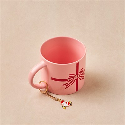 Karaca New Year Yılbaşı Charm Hediyeli Bow Kupa 350 ml
