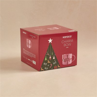 Karaca New Year Yılbaşı Charm Hediyeli Bow Kupa 350 ml