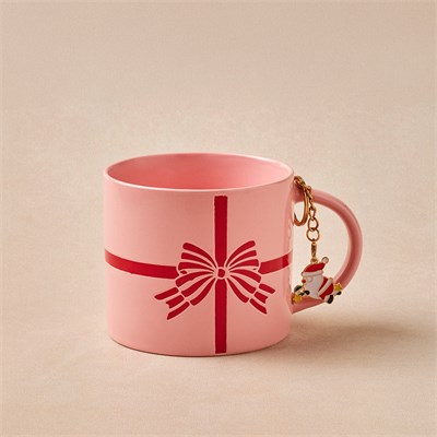 Karaca New Year Yılbaşı Charm Hediyeli Bow Kupa 350 ml